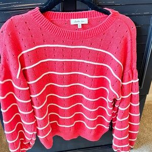 Red striped sweater by Another Love